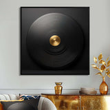 Black and Gold Vinyl Serenade II - Fashion Canvas Wall Art