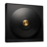 Black and Gold Vinyl Serenade II - Fashion Canvas Wall Art