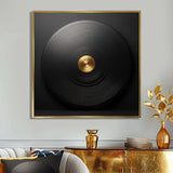 Black and Gold Vinyl Serenade II - Fashion Canvas Wall Art