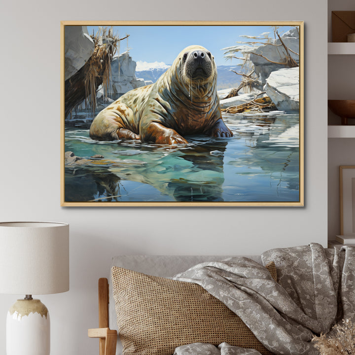 Walrus Arctic Serenade - Walrus Home Decor Art
