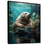 Walrus Arctic Serenity - Walrus Living Room Wall Art