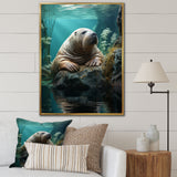Walrus Arctic Serenity - Walrus Living Room Wall Art