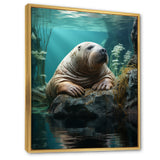 Walrus Arctic Serenity - Walrus Living Room Wall Art