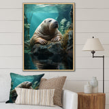 Walrus Arctic Serenity - Walrus Living Room Wall Art