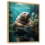Walrus Arctic Serenity - Walrus Living Room Wall Art