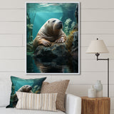 Walrus Arctic Serenity - Walrus Living Room Wall Art