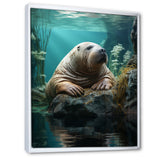 Walrus Arctic Serenity - Walrus Living Room Wall Art