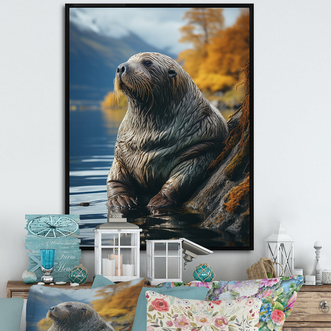 Walrus Coastal Reflections - Walrus Wall Decor