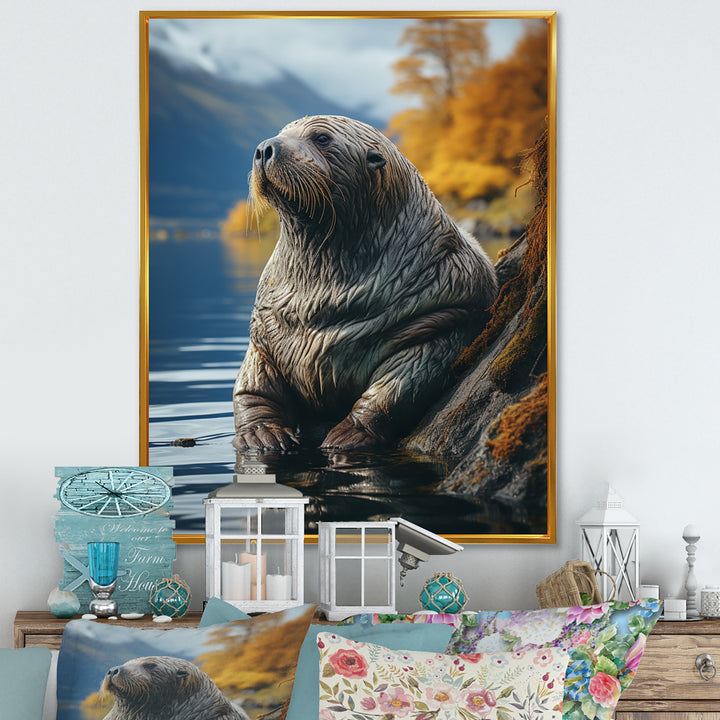 Walrus Coastal Reflections - Walrus Wall Decor
