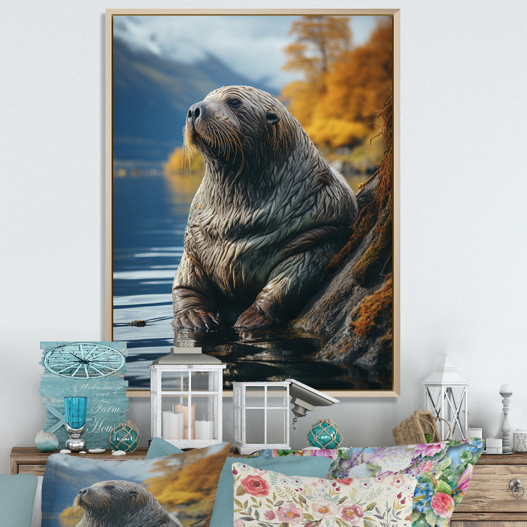 Walrus Coastal Reflections - Walrus Wall Decor