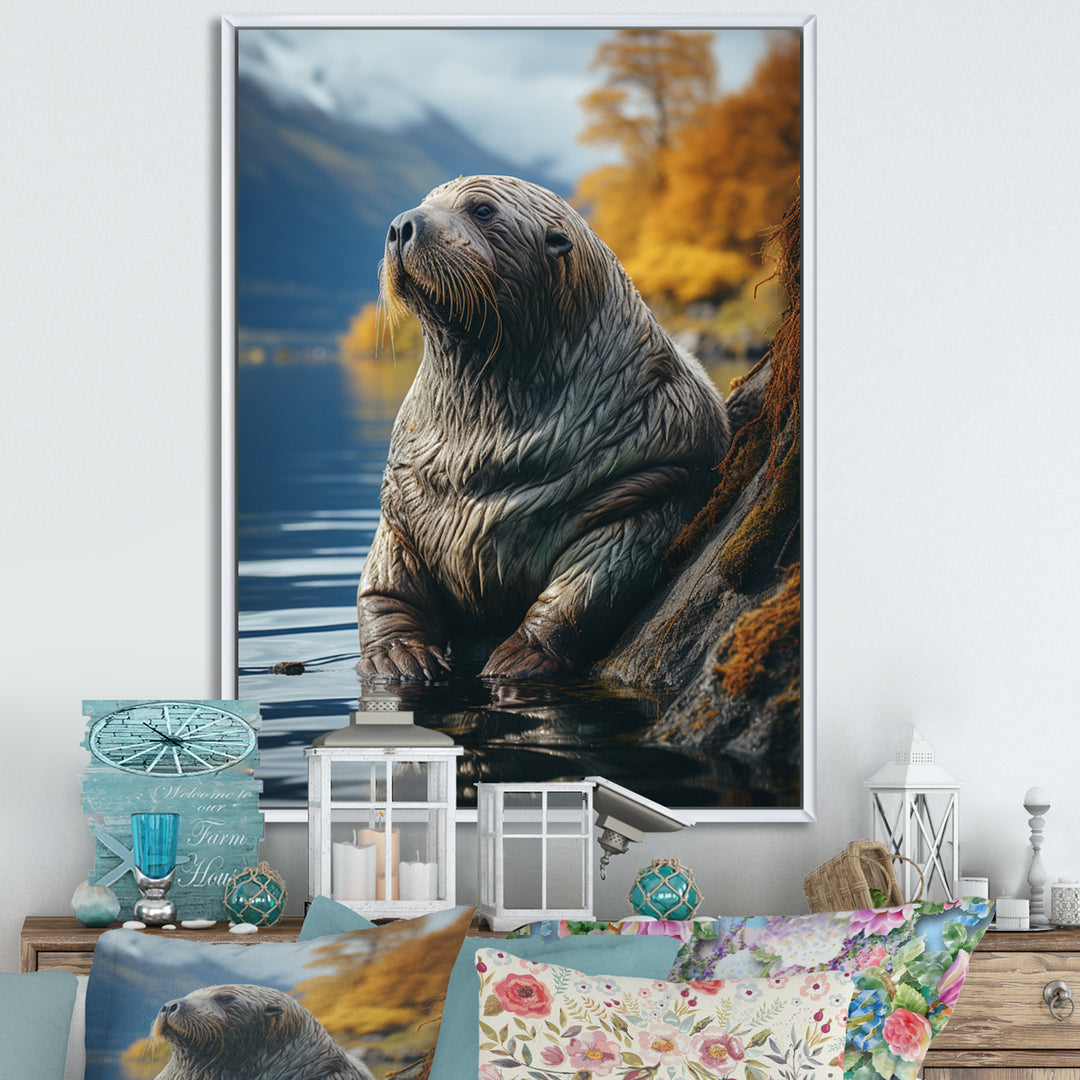 Walrus Coastal Reflections - Walrus Wall Decor