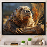 Walrus Golden Tusks - Walrus Wall Decor