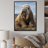 Walrus Majestic Ivory - Brown Walrus Wall Art