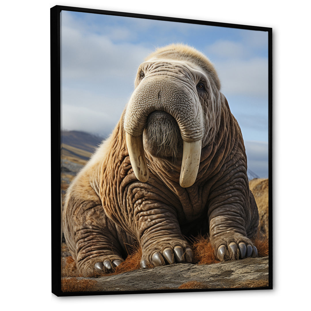 Walrus Majestic Ivory - Brown Walrus Wall Art