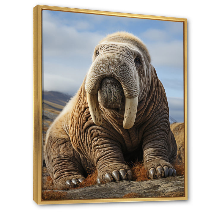 Walrus Majestic Ivory - Brown Walrus Wall Art