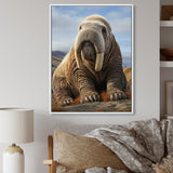 Walrus Majestic Ivory - Brown Walrus Wall Art