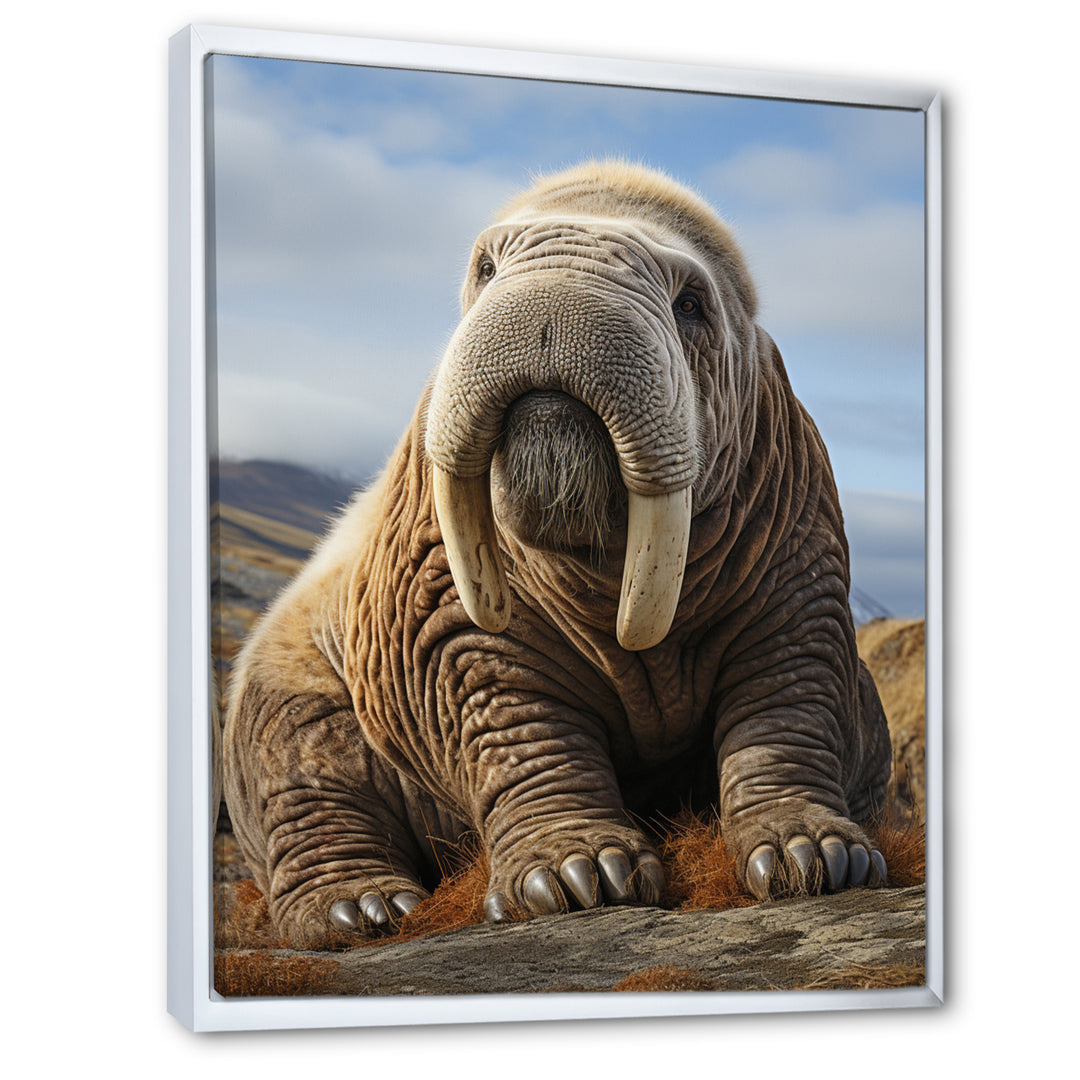 Walrus Majestic Ivory - Brown Walrus Wall Art