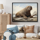 Walrus Regal - Walrus Framed Canvas Art