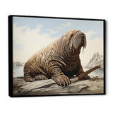 Walrus Regal - Walrus Framed Canvas Art