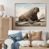 Walrus Regal - Walrus Framed Canvas Art