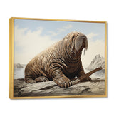 Walrus Regal - Walrus Framed Canvas Art