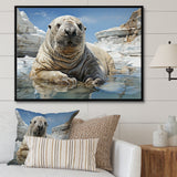 Walrus Wonder - Walrus Living Room Wall Art