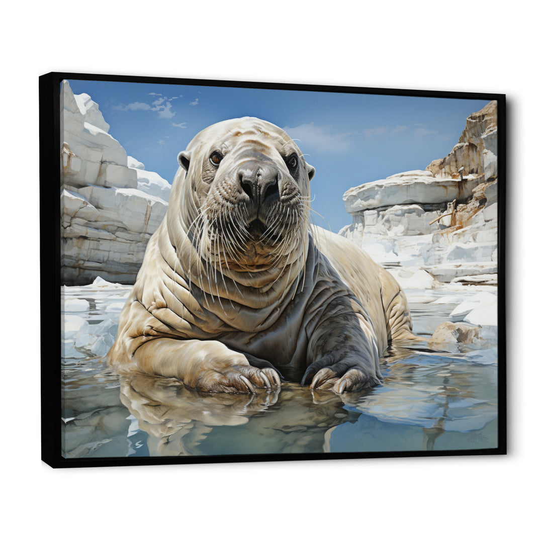 Walrus Wonder - Walrus Living Room Wall Art