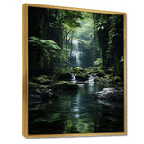 Waterfall Hidden Oasis Forest II - Landscapes Canvas Wall Art