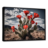 Western Desert Cactus Serenade - People Canvas Wall Art