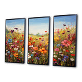 Colorful Wildflowers Meadow Blooms I - Multi-Panels