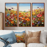 Colorful Wildflowers Meadow Blooms I - Multi-Panels
