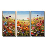 Colorful Wildflowers Meadow Blooms I - Multi-Panels