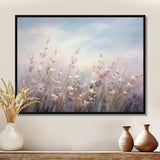 Purple Wildflowers Whispering Breeze II - Floral Canvas Wall Art