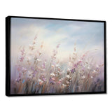 Purple Wildflowers Whispering Breeze II - Floral Canvas Wall Art