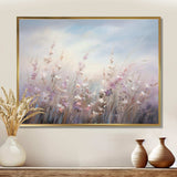 Purple Wildflowers Whispering Breeze II - Floral Canvas Wall Art