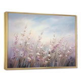 Purple Wildflowers Whispering Breeze II - Floral Canvas Wall Art