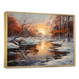 Frozen Wilderness Winter Landscape III - Landscapes Canvas Wall Art