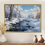 Winter Snowy Serenity I - Landscapes Canvas Wall Art