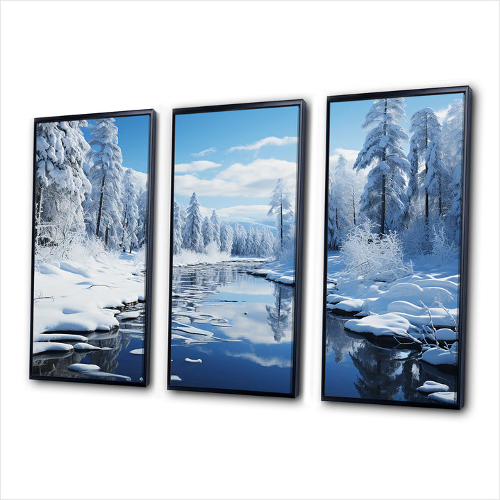 Winter Snowy Serenity III - Canvas Wall Art Sets