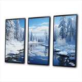 Winter Snowy Serenity III - Canvas Wall Art Sets