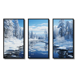 Winter Snowy Serenity III - Canvas Wall Art Sets