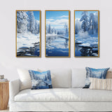 Winter Snowy Serenity III - Canvas Wall Art Sets
