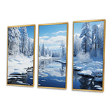 Winter Snowy Serenity III - Canvas Wall Art Sets