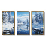 Winter Snowy Serenity III - Canvas Wall Art Sets