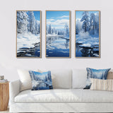 Winter Snowy Serenity III - Canvas Wall Art Sets