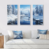 Winter Snowy Serenity III - Canvas Wall Art Sets