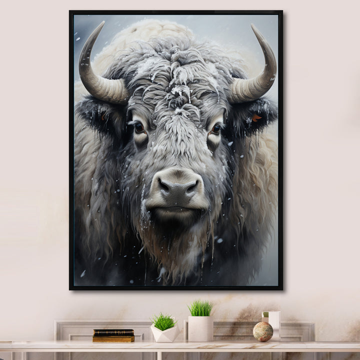 Yaks Gentle Giants Pointillism - Yaks Wall Decor