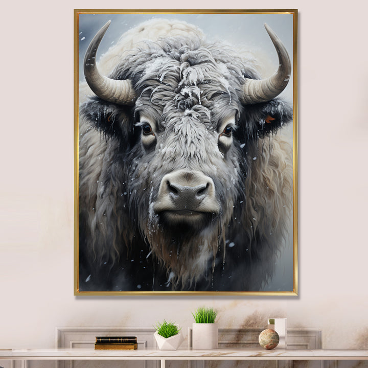 Yaks Gentle Giants Pointillism - Yaks Wall Decor