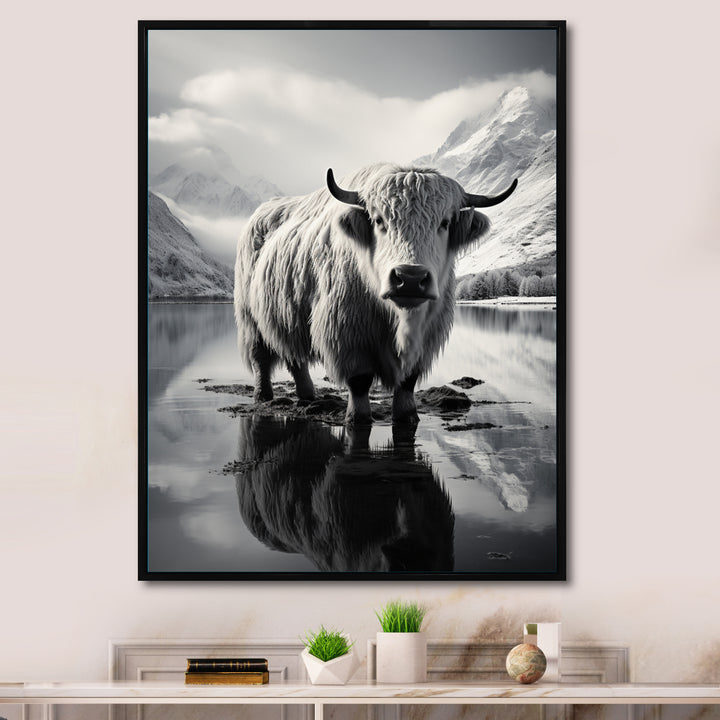 Yaks Serenade Of The Peak - Gray Yaks Wall Art