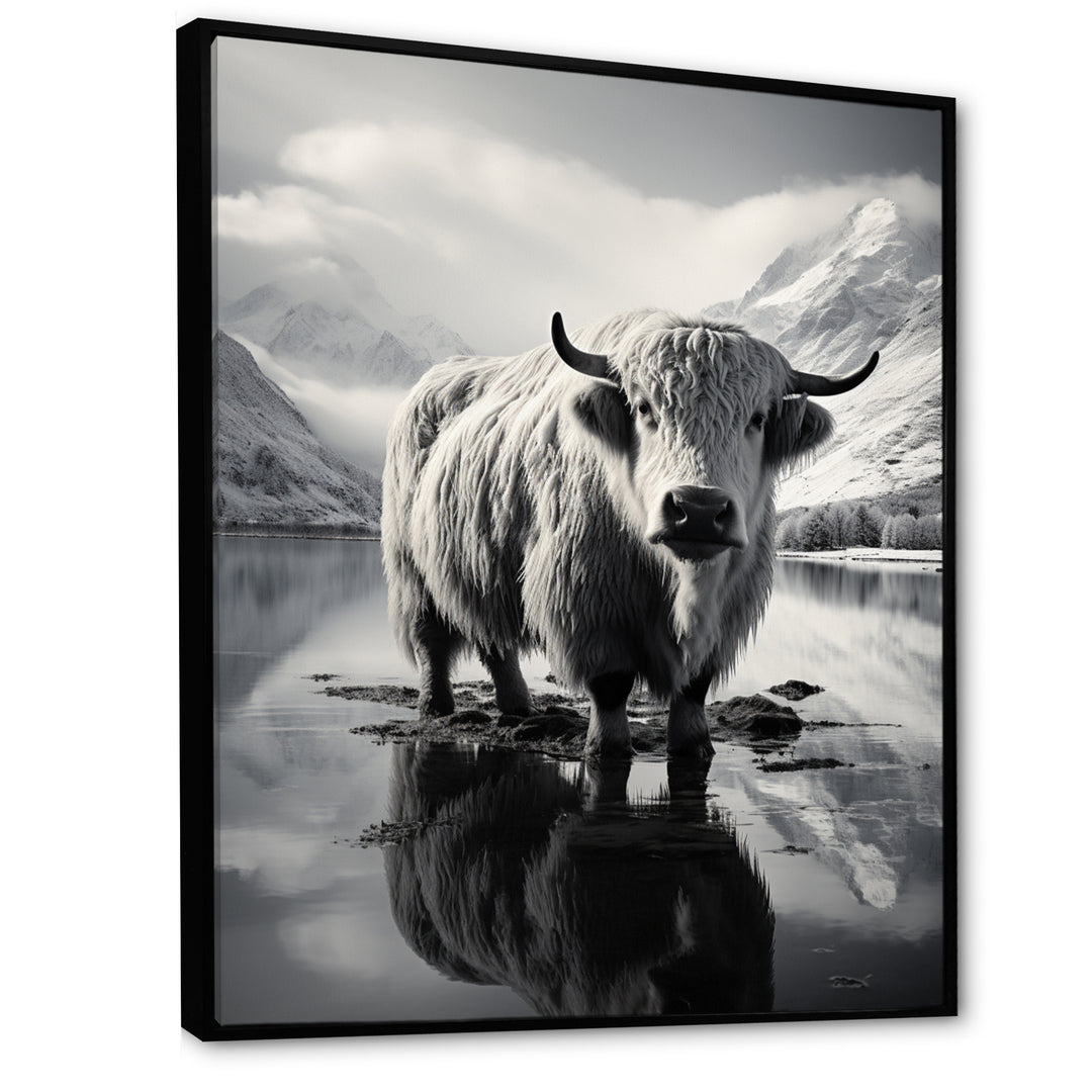 Yaks Serenade Of The Peak - Gray Yaks Wall Art